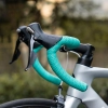 Owijka na kierownicę rowerową silikonowa perforowana - zielona