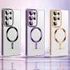 Etui pokrowiec na Samsung Galaxy S24 FE Electroplated Magsafe - różowe