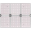 Lampa do uprawy wzrostu roślin pełne spektrum 72 x 60 cm 1404 LED 600 W srebrna