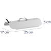 Lampa do wzrostu uprawy roślin pełne spektrum 25 x 17 cm 136 LED 100 W srebrna