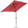 Parasol ogrodowy tarasowy prostokątny z korbką 200 x 300 cm bordowy