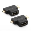 Przejściówka adapter ze złącza HDMI Typ A mini HDMI - micro HDMI