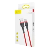 Wytrzymały elastyczny kabel przewód USB USB-C QC3.0 3A 0.5M czerwony