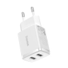 Mała ładowarka sieciowa Compact 2x USB 10.5W biały