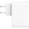 Szybka uniwersalna ładowarka sieciowa GaN5 Pro USB-C USB 100W PD QC AFC biały