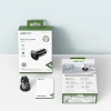 Ładowarka samochodowa 38W USB-C USB Power Delivery QC 3.0 czarny