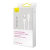 Kabel przewód w oplocie do iPhone Explorer Series USB-C - Lightning 20W 1m biały