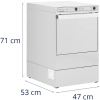 Zmywarka wolnostojąca do szkła naczyń kosz 40 x 40 cm do 30 cykli/h 2900 W