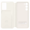 Etui pokrowiec z klapką portfel na kartę Samsung Galaxy S23+ Smart View Wallet Case kremowe