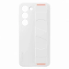 Etui silikonowy pokrowiec z paskiem na rękę Samsung Galaxy S23 Silicone Grip Cover białe