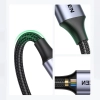 Kabel przewód USB-C - micro USB-B 3.0 3A 0.5m szary