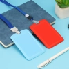 Etui na identyfikator ze smyczą taśmą czarny
