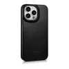 Skórzane etui iPhone 14 Pro z klapką magnetyczne MagSafe CE Oil Wax Premium Leather czarny