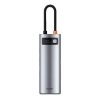 7w1 HUB Adapter Metal Gleam Series USB-C do USB-C PD 3x USB-A HDMI SD TF szary
