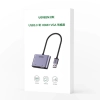 Przejściówka adapter USB - HDMI + VGA szara