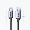 Kabel przewód do dysku SSD USB-C - micro USB-B 3.0 5Gb/s 3A 1m szary