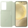 Oryginalne etui pokrowiec do Samsung Galaxy S24 kieszeń na kartę Smart View Wallet jasnozielone