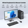 ZESTAW Klawiatura 104 i myszka przewodowa USB czarna