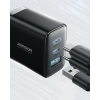 Szybka ładowarka sieciowa 2x USB-C / 1x USB-A 32W czarna