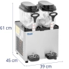 Granitor maszyna do napojów slush sorbetów podwójna LED 2 x 6 l 500 W