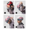 Pokrowiec przeciwdeszczowy na kask rowerowy czarny