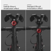 Lampa rowerowa tylna czerwona system STOP cztery tryby pracy