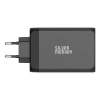 Ładowarka sieciowa GaN 130W 3x USB-C PD 1x USB-A 3.0 QC czarna