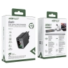 Ładowarka sieciowa A98 sieciowa GaN USB-A USB-C PD 30W - czarna