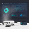 Adapter przejściówka USB-A (żeński) - HDMI z portem zasilania USB-A (męski) 1.5m - szary
