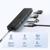 HUB rozdzielacz portu USB-A 3.0 na 4 porty USB-A 3.0 kabel 1m - czarny