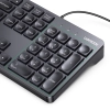 Klawiatura przewodowa z Num Lock do Windows MacOS iOS Linux 1.5 m - czarna