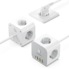 7w1 Listwa zasilająca KOSTKA PowerCombo 3x AC / 3x USB-A / 1x USB-C 20W 1.5 m - biała