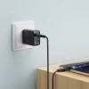 Kabel przewód USB-C 480Mb/s 100W z organizerem magnetycznym 1.2m - czarny
