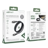 Kabel przewód USB-C 480Mb/s 100W z organizerem magnetycznym 1.2m - czarny