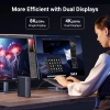13w1 Stacja dokująca Thunderbolt 4 / USB-A / DP / RJ45 / czytnik SD TF / USB-C / mini jack