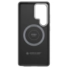 Etui silikonowe Spigen Enzo Aramid z ringiem MagFit do Samsung Galaxy S25 Ultra - czarne