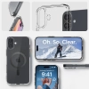 Etui ochronne na iPhone 16 Ultra Hybrid MagSafe Carbon Fiber - przezroczysto szare