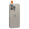 Osłona aparatu na iPhone 14 Pro / Pro Max / 15 Pro / Pro Max tytan naturalny - 2 szt.