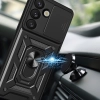 Pancerne etui z podstawką osłoną aparatu na OnePlus Nord 4 5G Hybrid Armor Camshield - czarne