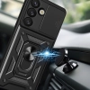 Pancerne etui z podstawką osłoną aparatu na OnePlus 13 5G Hybrid Armor Camshield - czarne