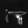 Lampka rowerowa przednia 1000 lm z kablem USB-C - USB-A - czarna