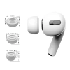 Nakładki do słuchawek AirPods Pro 1 / 2 w rozmiarach S / M / L Ear Tips białe - 6 szt.