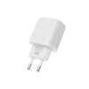 Ładowarka sieciowa USB-C PD 20W / USB-A QC 3.0 z kablem USB-C / iPhone Lightning - biała