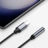 Adapter przejsciówka USB-C - mini jack 3.5mm - czarny