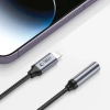 Adapter przejściówka iPhone Lightning - mini jack 3.5mm - czarny