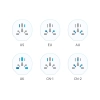 Przejściówka adapter podróżny UK/US/AU/FI/CN-1/CN-2 do EU - biały