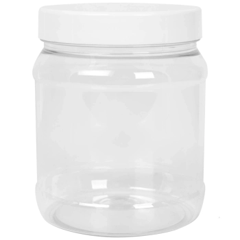 Słoik okrągły z pokrywką gwint 100/400 transparentny 1000ml