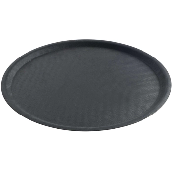 Taca kelnerska antypoślizgowa okrągła śr. 35cm - czarna