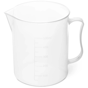 Zlewka laboratoryjna plastikowa z podziałką 500 ml - 10 szt.
