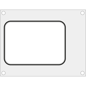 Matryca forma do zgrzewarek MCS na tackę bez podziału 187x137 mm - Hendi 805565